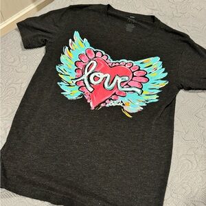 Love with wings heart shirt